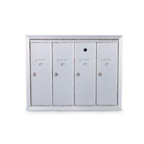 CAD Drawings American Postal Manufacturing Co. 4-Door Recessed Vertical Mailbox